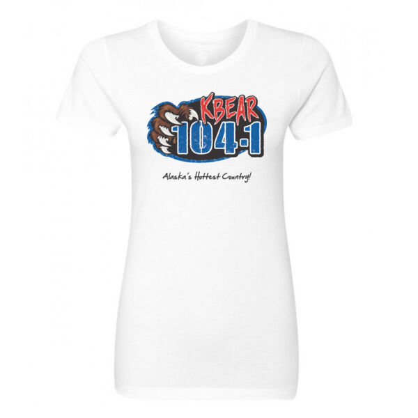 KBEAR LOGO - LADIES S/S TEE - WHITE Thumbnail